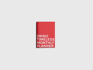 mini timeless monthly planner