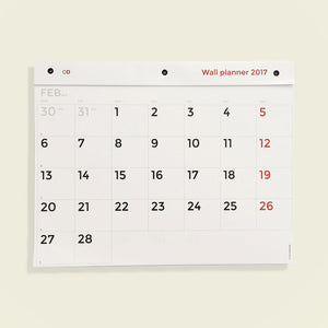 wall planner 2017