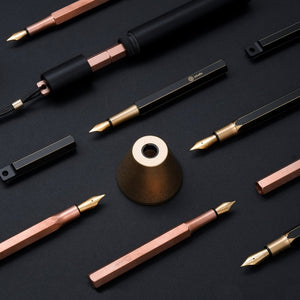 Ystudio - Desk Fountain Pen (Brassing)